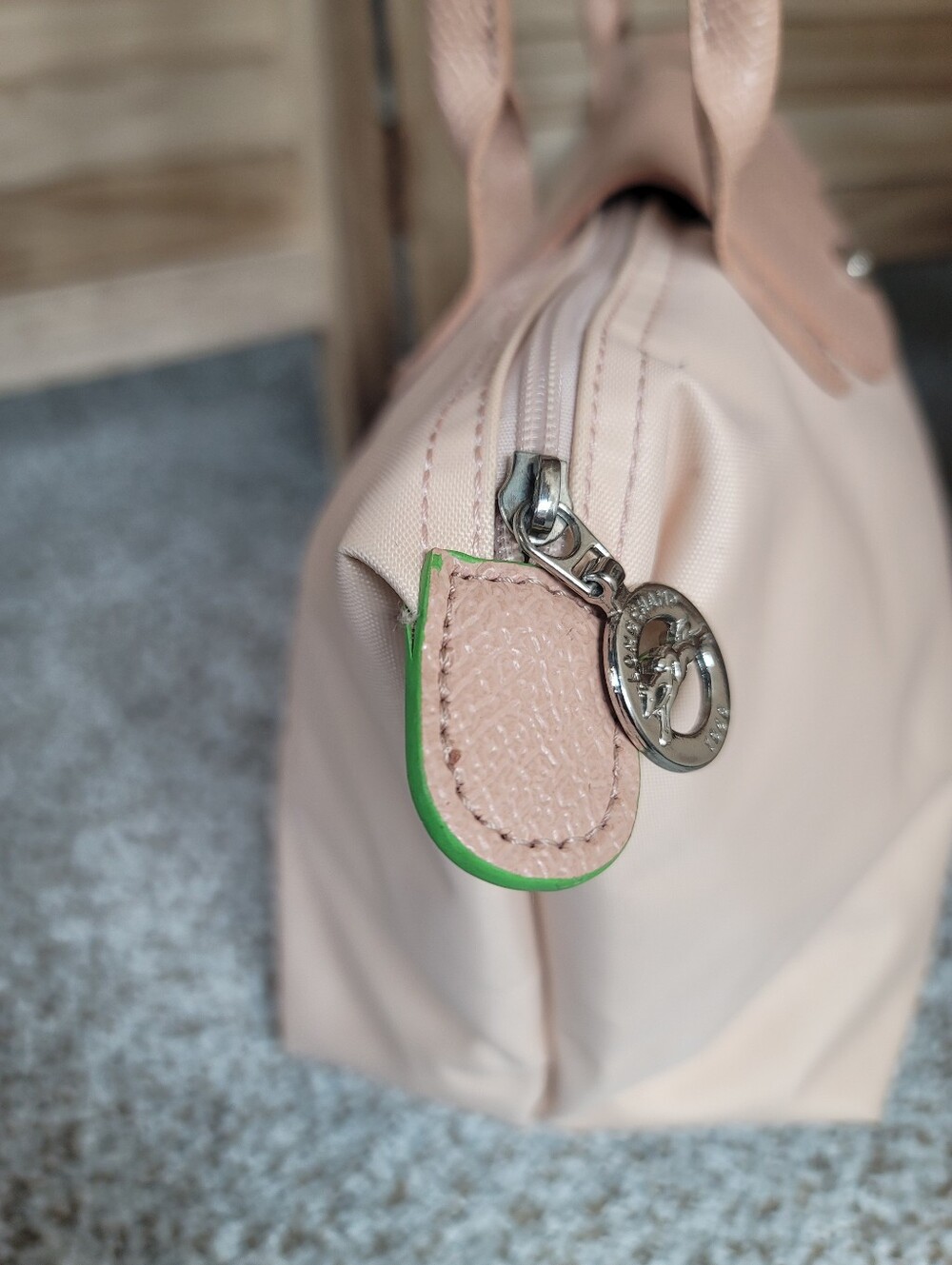 LONGCHAMP Pliage M Tote Bag Nylon , Light Pink Tea - Picture 5 of 16